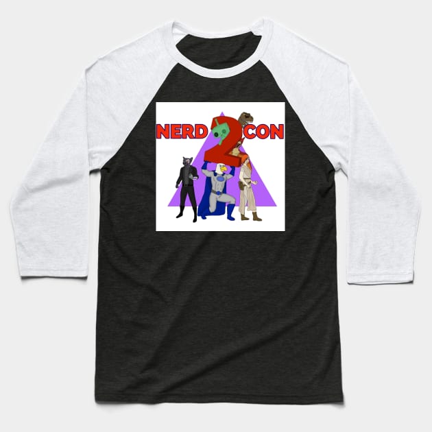 Nerd Con 2 Baseball T-Shirt by thechiz